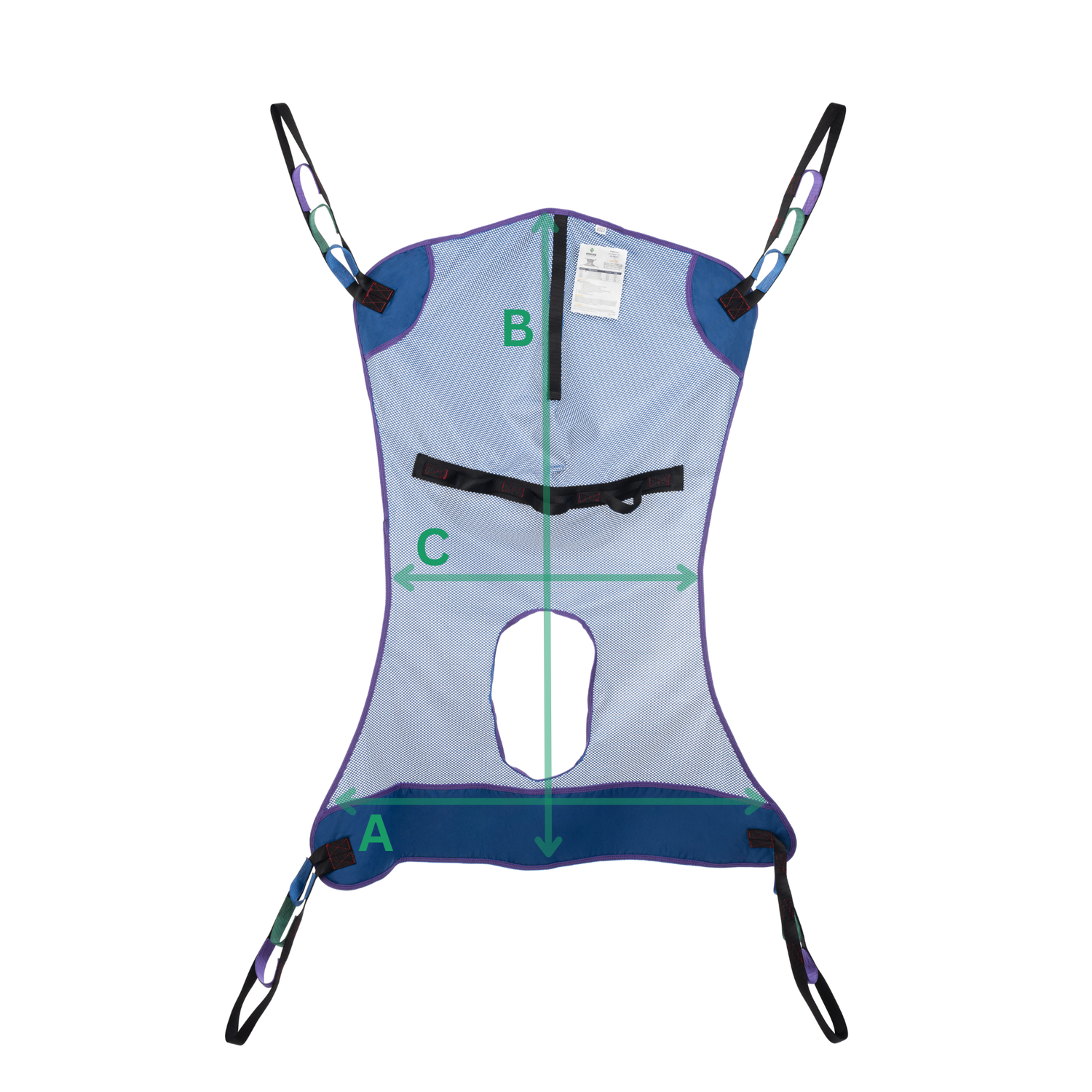 Emerald Mesh Commode Full Body Sling