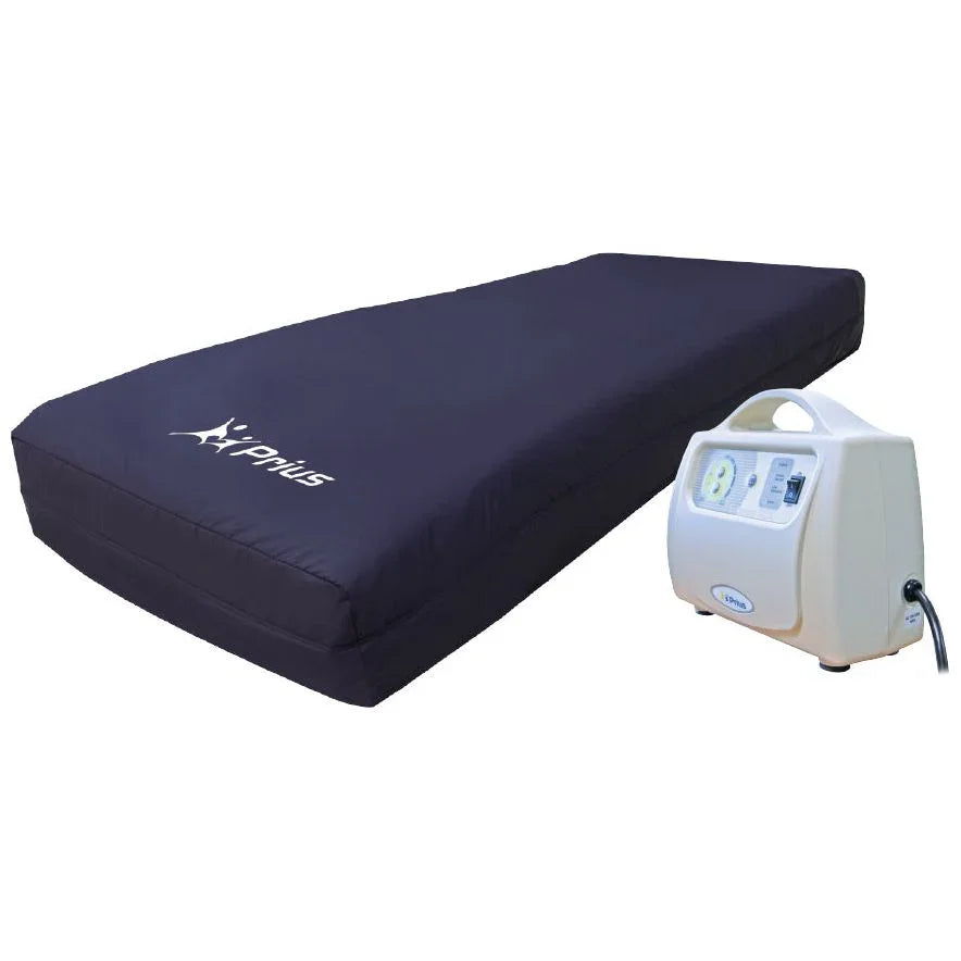 Pressure relief medical mattress with pump for mobility aid and elderly care