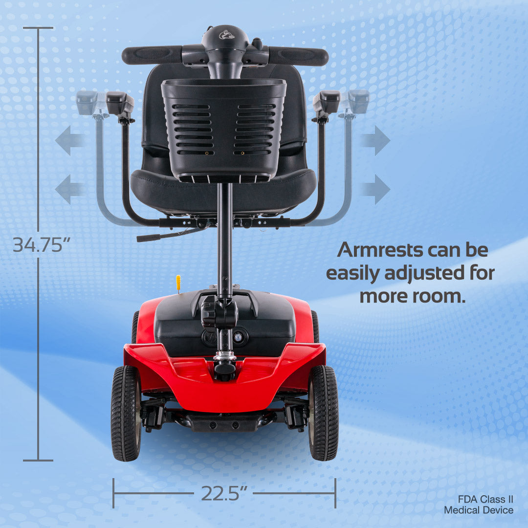 Rascal Venture 4-Wheel Mobility Scooter | Lightweight Travel & Stable Ride