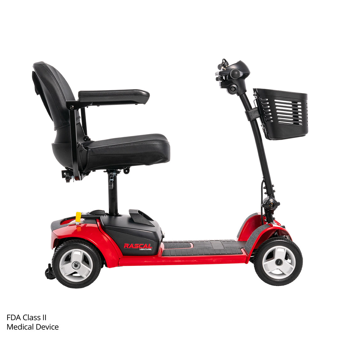 travel scooter with 300 lb capacity and 8 mile range