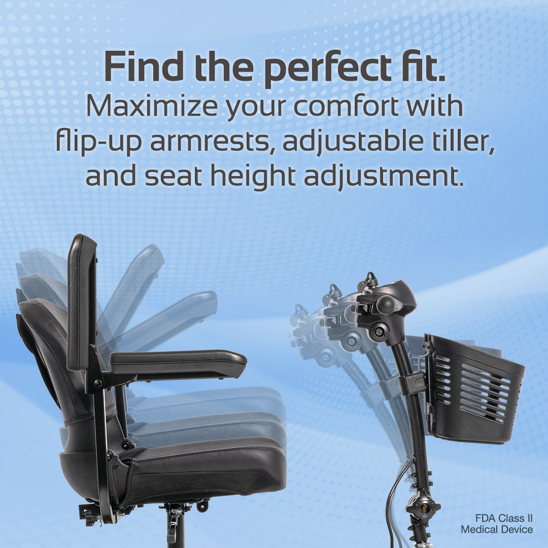 Rascal Venture 4-Wheel Mobility Scooter | Lightweight Travel & Stable Ride