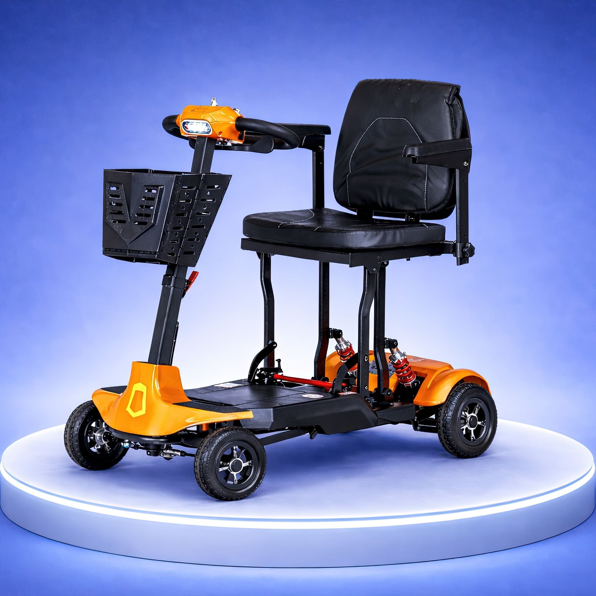 Genie Auto Folding Mobility Scooter – One-Touch Remote Folding Travel Scooter (Airline Approved)