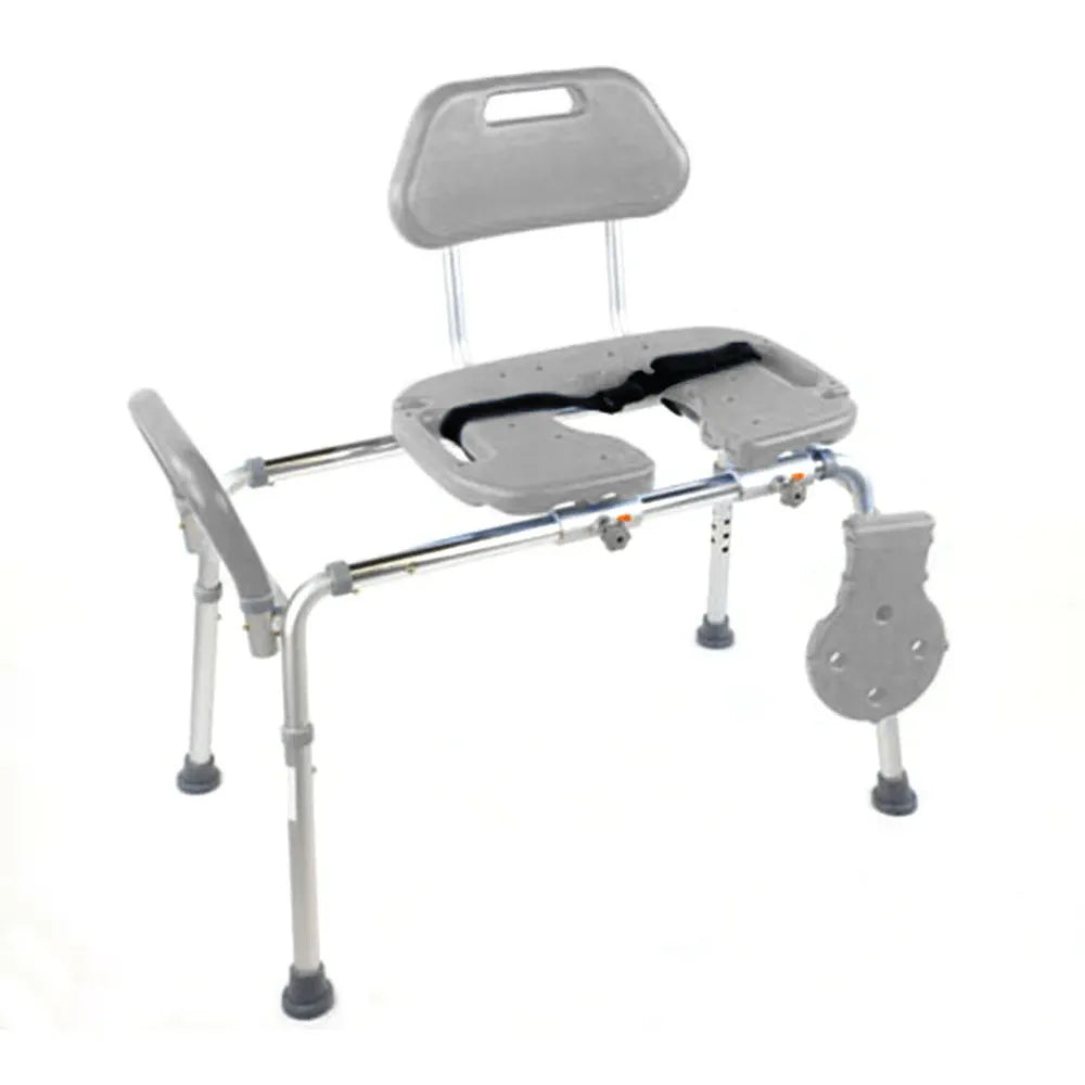 HydroGlyde Premium Sliding Bath Transfer Bench with Cutout