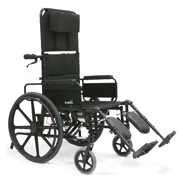KM 5000 18" seat Lightweight Reclining Wheelchair with Removable Desk Armrest by Karman