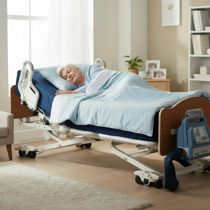 wound care hospital bed with advanced mattress technology