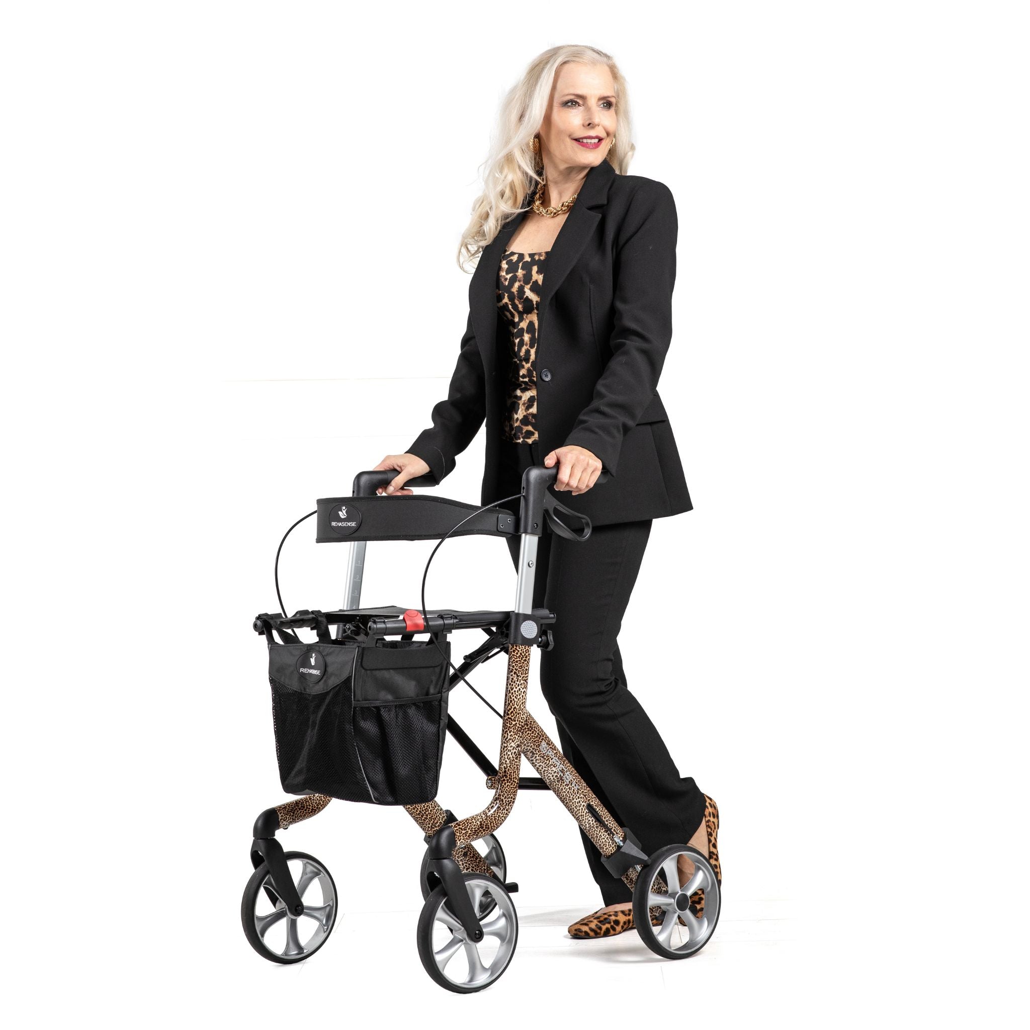 Unique SPARK Art Line Designer Rollator – Ultra-Lightweight Foldable Walker with Seat by Rehasense