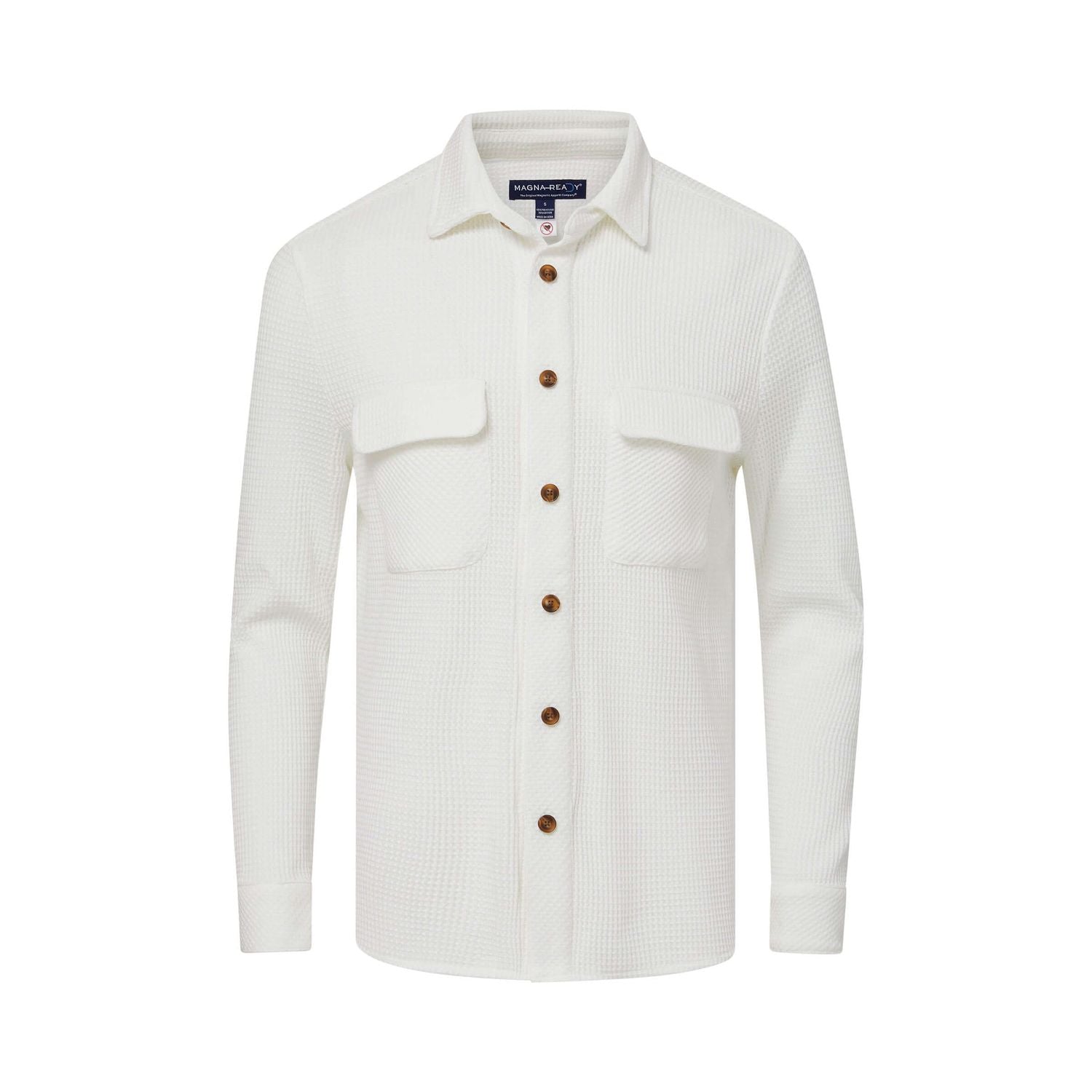 easy dressing waffle weave adaptive shirt Parkinsons arthritis clothing
