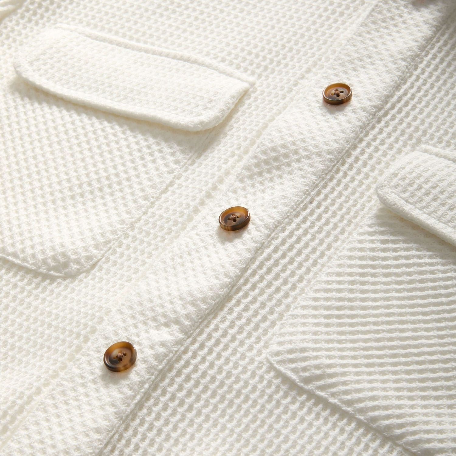 MagnaReady® WaffleWeave Magnetic Shirt – Easy Dressing Adaptive Shirt for Seniors