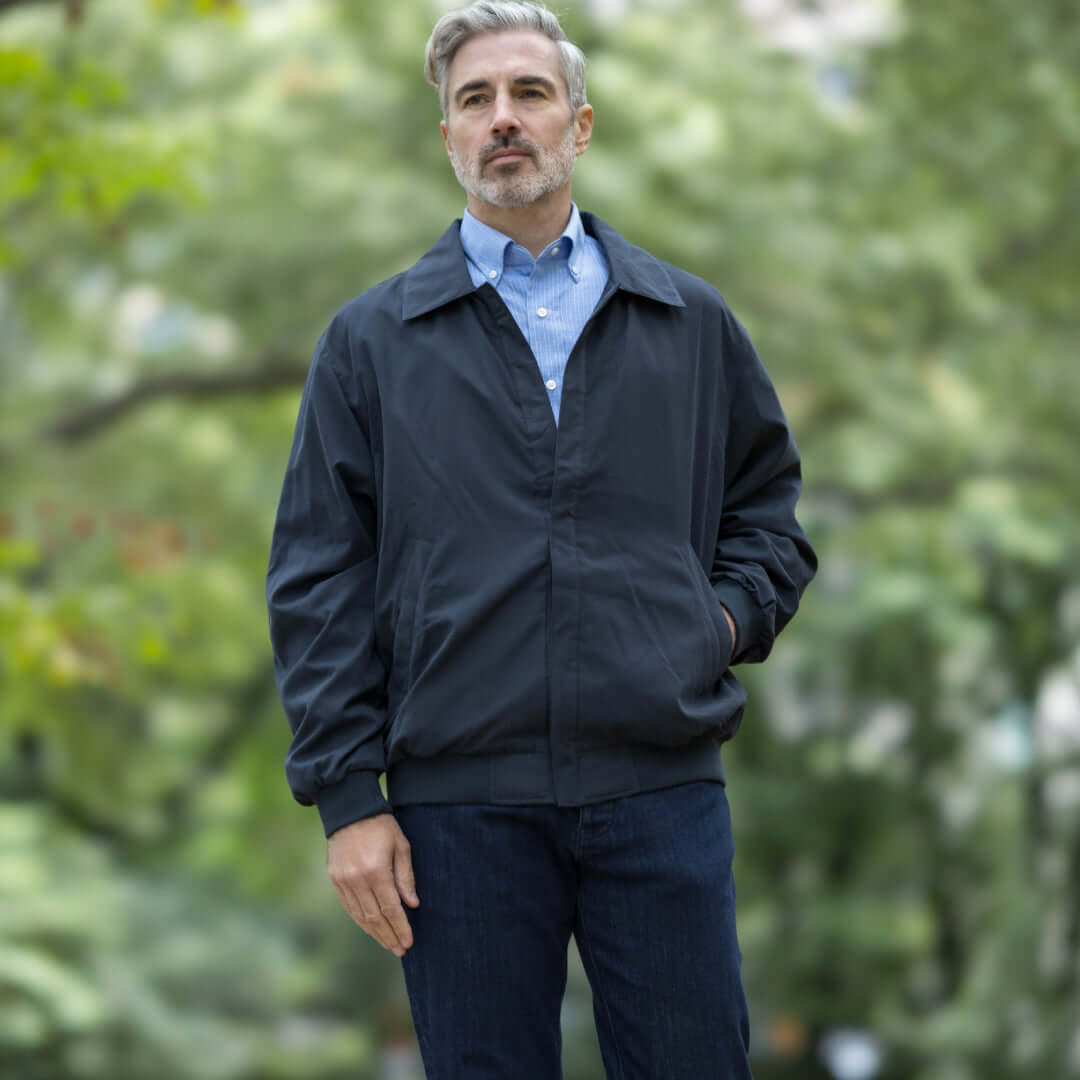 MagnaReady® X Weatherproof® Navy Golf Jacket with Magnetic Closures
