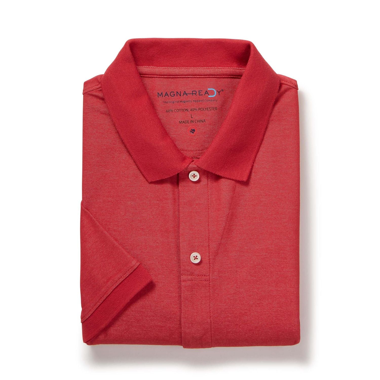 adaptive magnetic polo shirt hidden magnetic placket