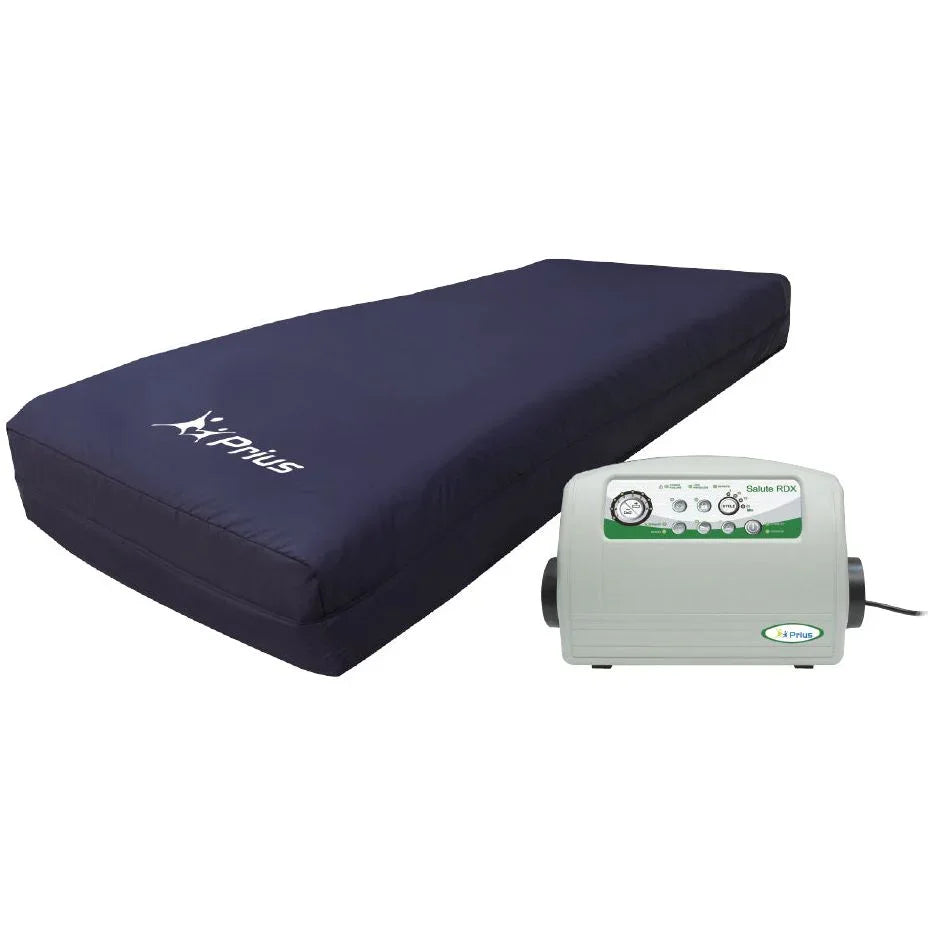 Alternating pressure mattress with control pump for pressure relief and medical beds