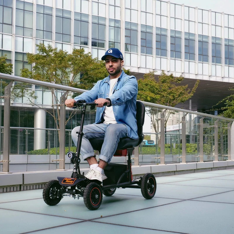 SuperHandy Explorer Mobility Scooter – 500W All-Terrain Foldable Scooter with Pneumatic Tires