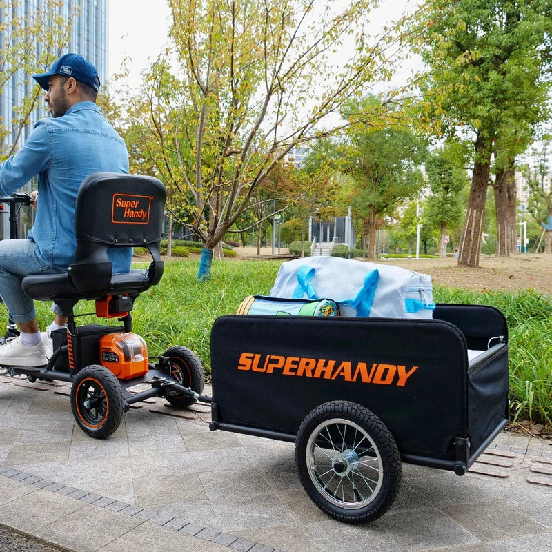 SuperHandy Explorer Mobility Scooter – 500W All-Terrain Foldable Scooter with Pneumatic Tires