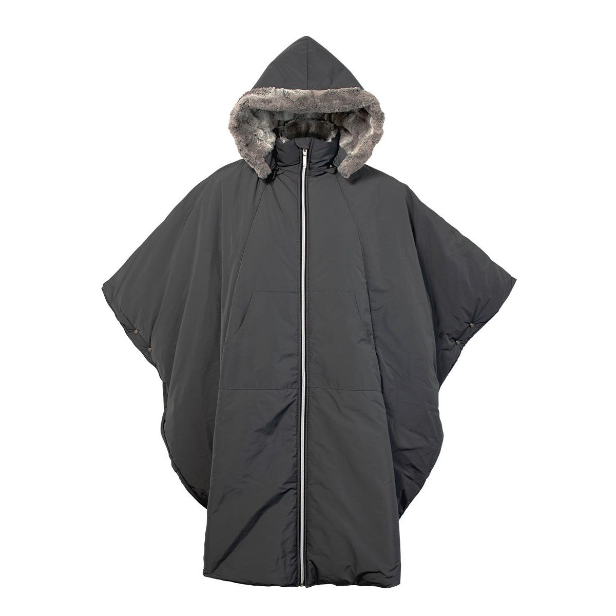 Unisex Luxurious Fur-Lined Winter Wheelchair Cape