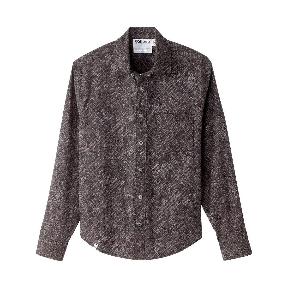 Men's Self Dressing Magnetic Buttons Dress Shirt