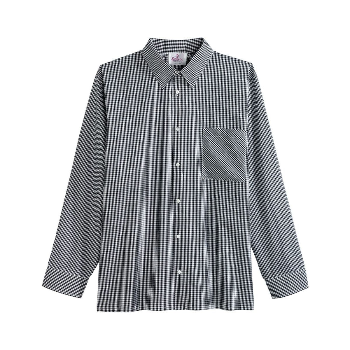 Men's Self Dressing Magnetic Buttons Dress Shirt