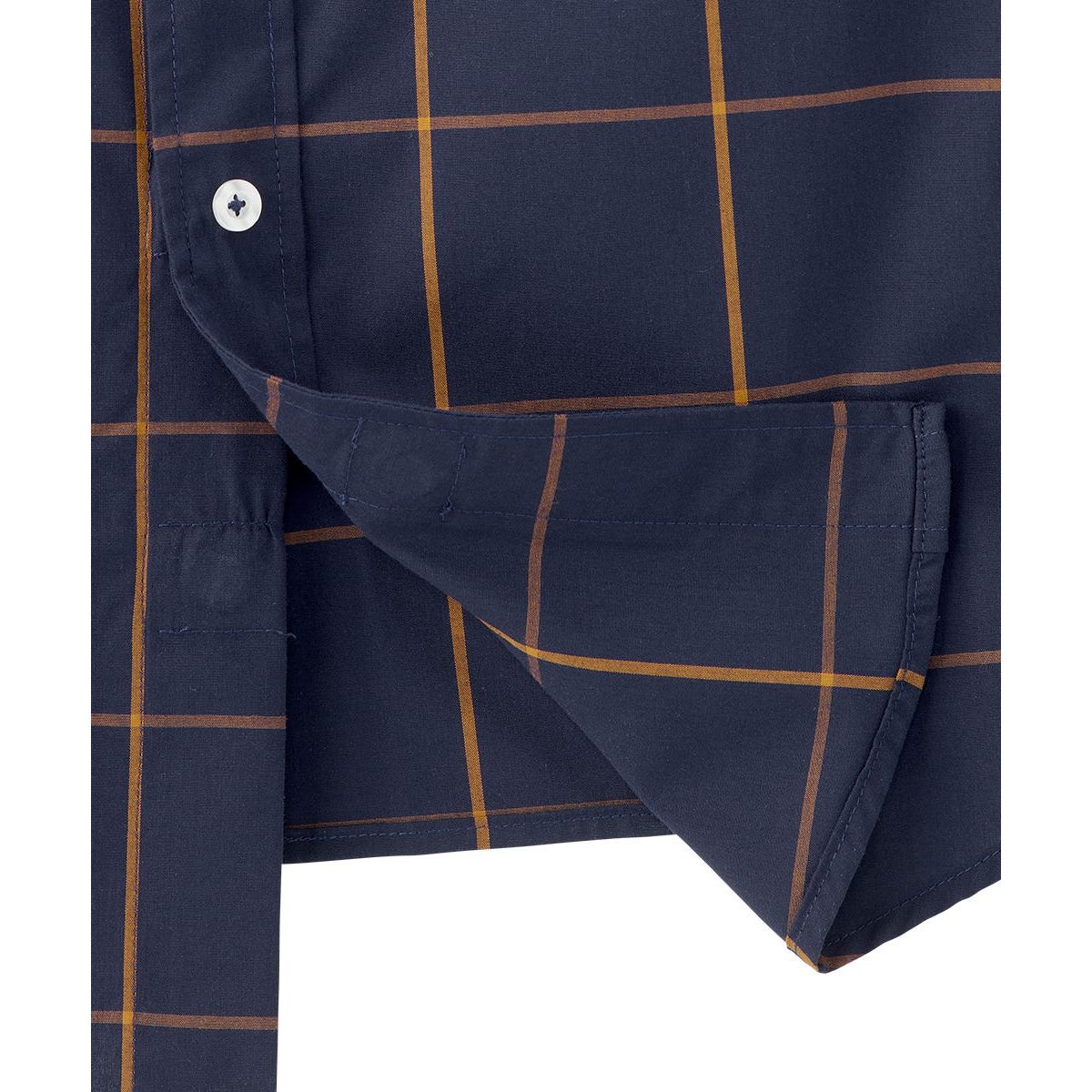 Men's Self Dressing Magnetic Buttons Dress Shirt
