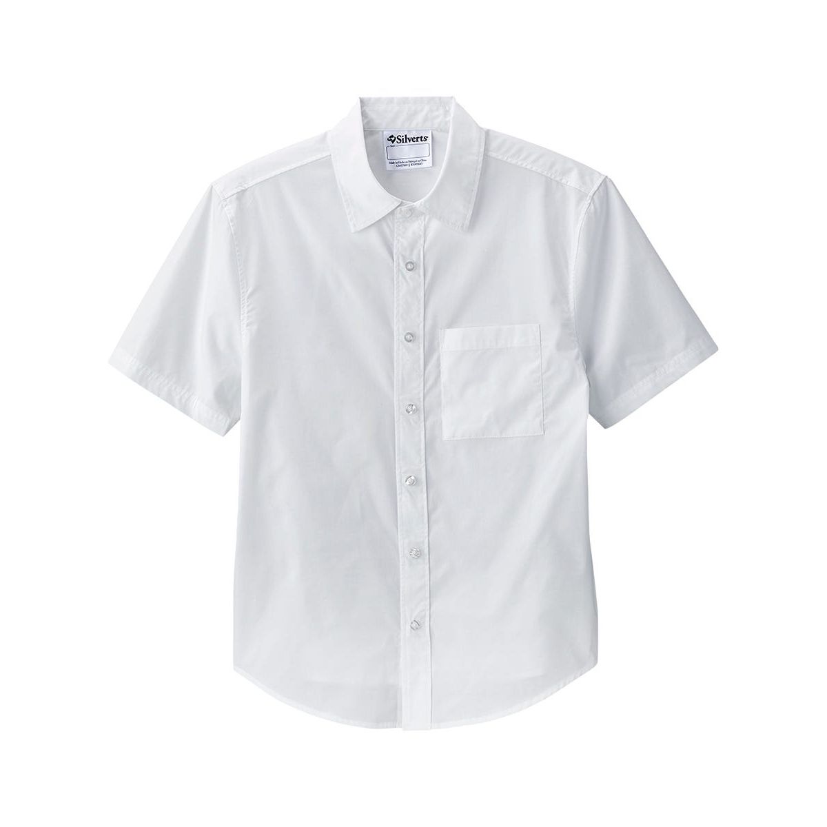 Magnetic Buttons Mens Short Sleeve Shirt