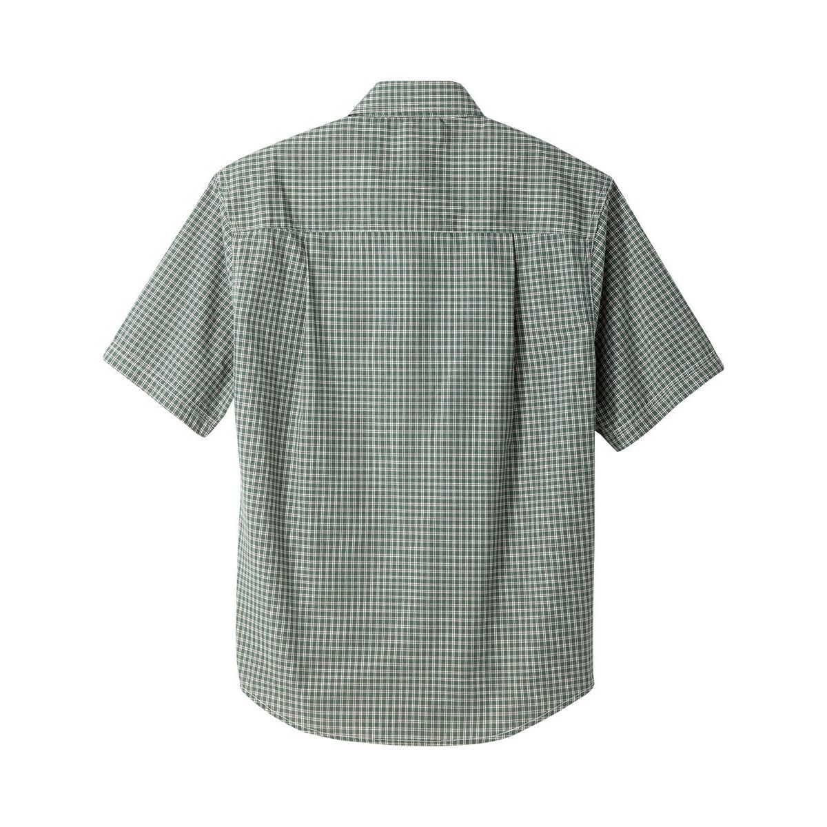Magnetic Buttons Mens Short Sleeve Shirt