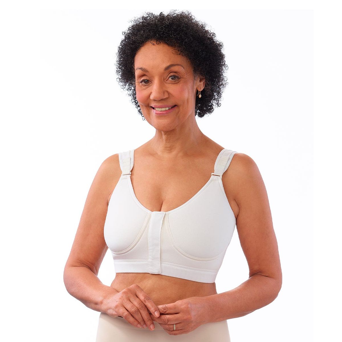 Women's Front Hook Full Coverage Bra (Adjustable Straps)