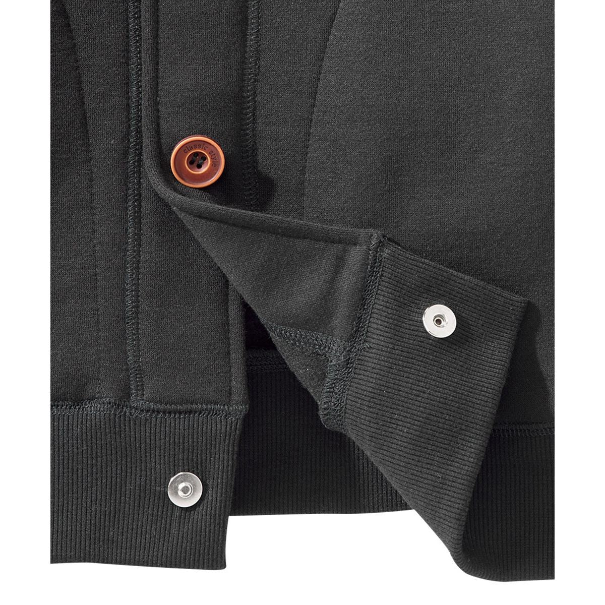 Men's Magnetic Button Front Bomber Jacket
