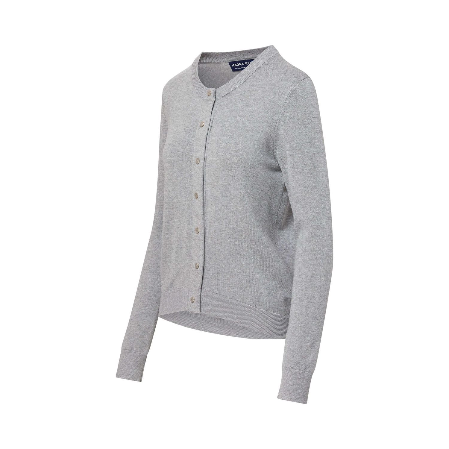 Women's Grey Adaptive Magnetic Front Knit Cardigan Sweater by MagnaReady®