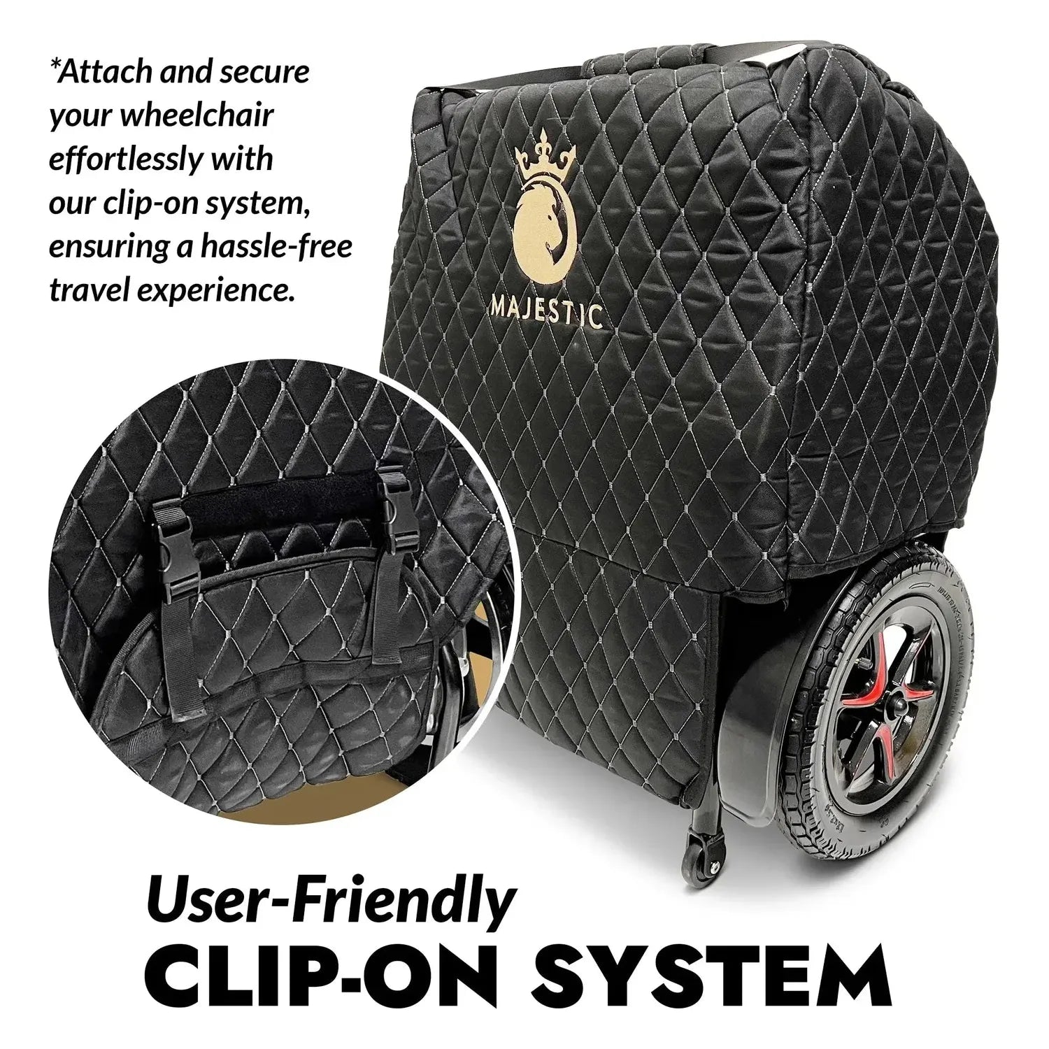Electric Wheelchair Travel Bag with Joystick (Controller) Protection Bag by ComfyGO
