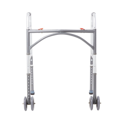 Bariatric Dual Release Folding Walker with Wheels
