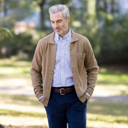 Classic Adaptive Sweater with Magnetic Front Closure and Pocket