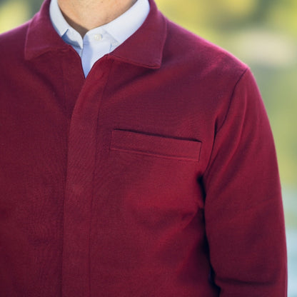 Classic Adaptive Sweater with Magnetic Front Closure and Pocket