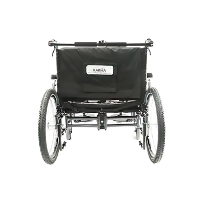Karman KM-BT10 Adjustable Heavy Duty Wheelchair Diamond Black Frame