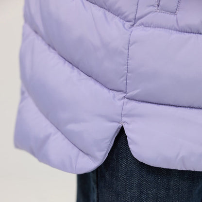 Weatherproof x MagnaReady Women's Magnetic Front Puffer Jacket Coat in Arctic Blue
