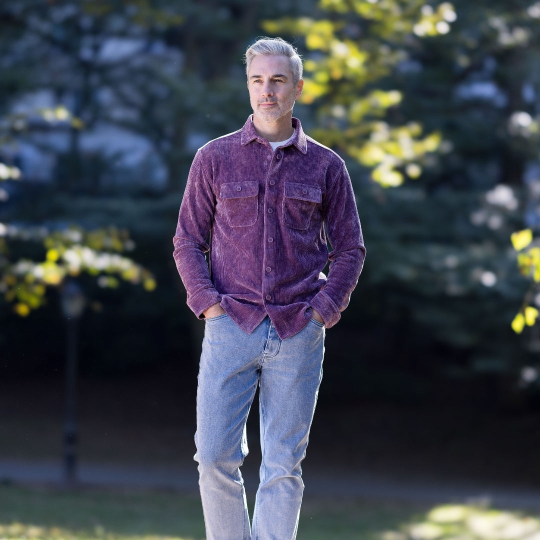 magnetic closure dress shirts Magnetic Button-Down Shirt - 2X / Navy