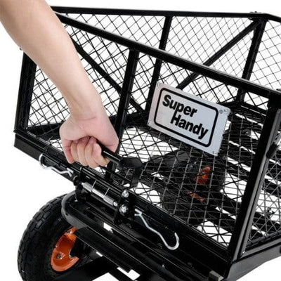 Towable Garden Cart - Quick Dump System, 10" Tires, Connects with Tugger Scooter