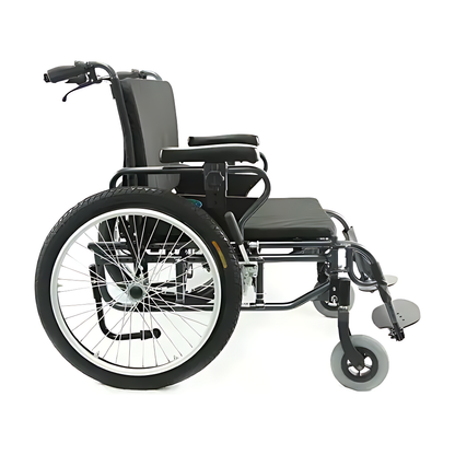 Karman KM-BT10 Adjustable Heavy Duty Wheelchair Diamond Black Frame