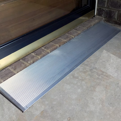 Access4U STR Series Supported Threshold Ramp – Fixed-Slope Aluminum Doorway Ramp
