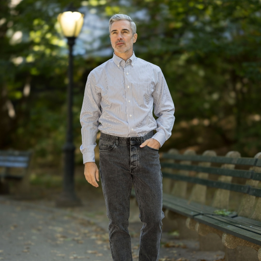 magnaready magnetic button down adaptive shirt cotton