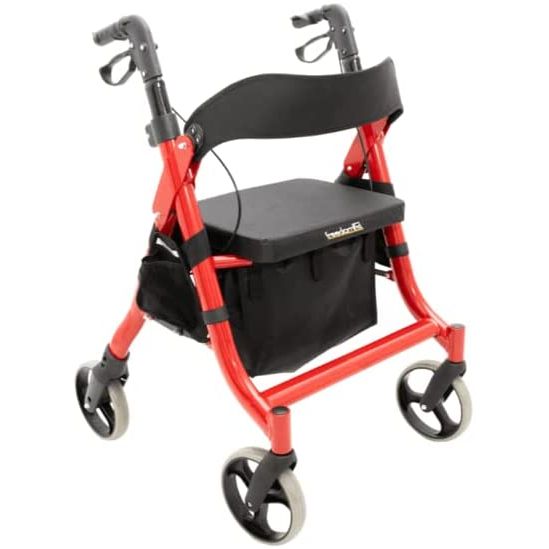 Titus Extra-Wide Deluxe Bariatric Walker Rollator. 600lb Wt Capacity (Blue Unavailable)