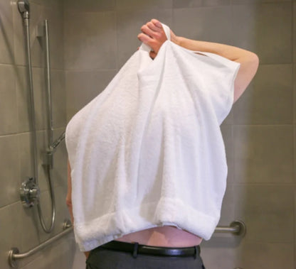 Mobility Towel by Kay Inspired – Adaptive Bath Towel with Weighted Corners & Handles for Easy Drying