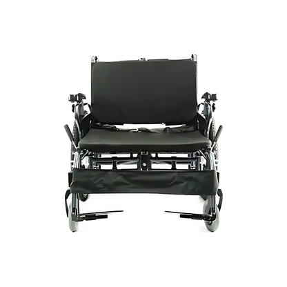 Karman KM-BT10 Adjustable Heavy Duty Wheelchair Diamond Black Frame