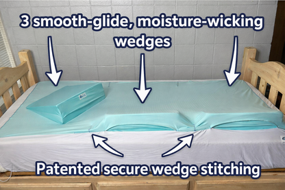 Cloud 9 Care Medical-Grade Foam Wedge Cushion – Positioning Support Wedge for Home Care & Repositioning