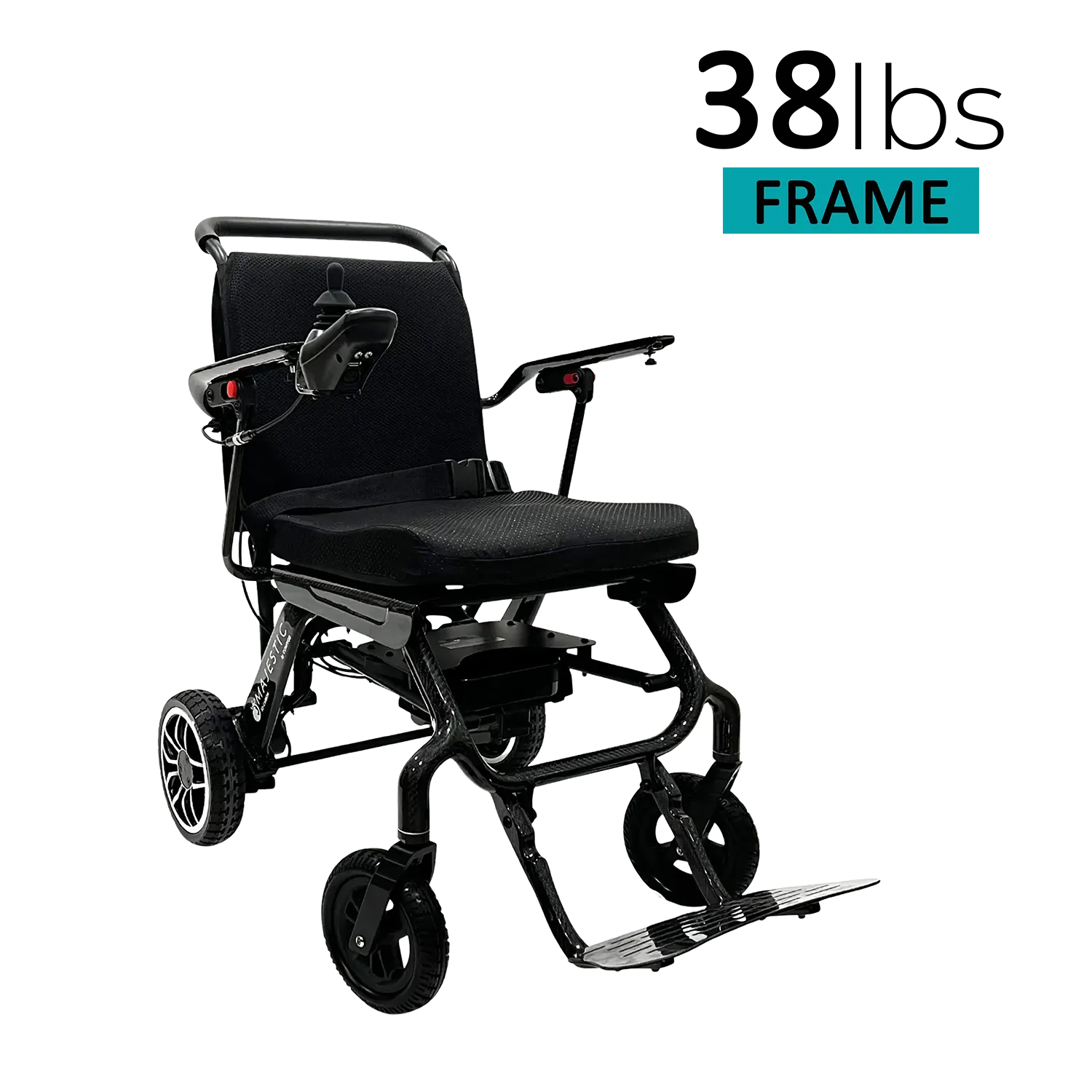 ComfyGO IQ Carbon Fiber Electric Wheelchair – Ultra-Light Folding Travel Power Chair