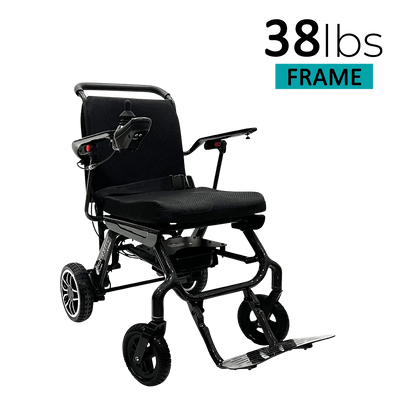 ComfyGO IQ Carbon Fiber Electric Wheelchair – Ultra-Light Folding Travel Power Chair
