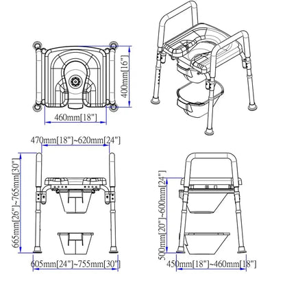 The Ultimate™ Bariatric Raised Toilet Seat, Voted#1 Most Comfortable