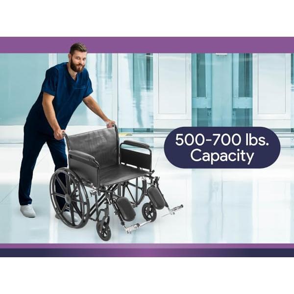Titus Bariatric Wheelchair With Swing Away Footrest