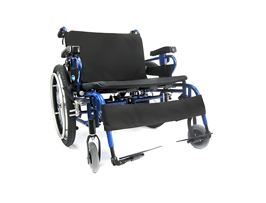 Karman BT10 Adjustable Heavy Duty Wheelchair 22"x18" Diamond Black Frame