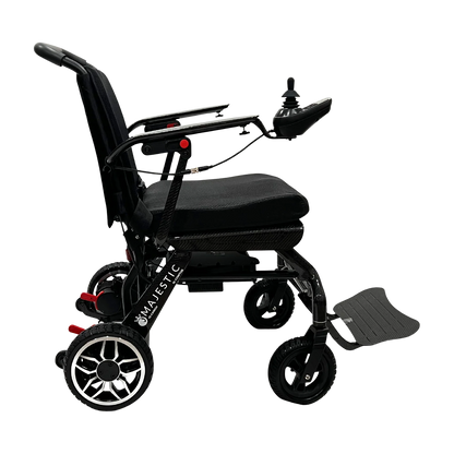 ComfyGO IQ Carbon Fiber Electric Wheelchair – Ultra-Light Folding Travel Power Chair