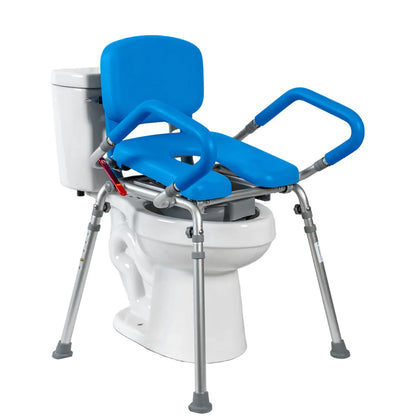 GentleBoost Power Uplift 3-in-1 Electric Hygiene Lift Chair – Raised Toilet, Commode & Shower Chair