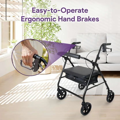 Protekt Rollator, Bariatric Steel, 500lb Capacity