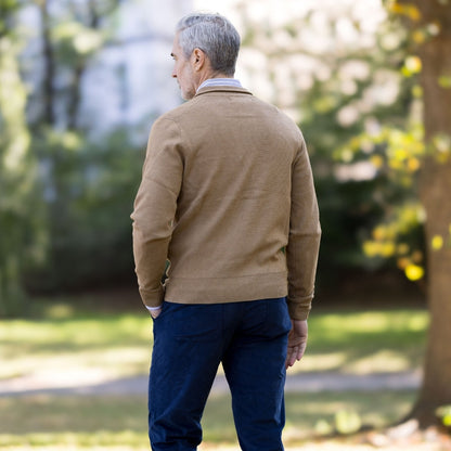 Classic Adaptive Sweater with Magnetic Front Closure and Pocket